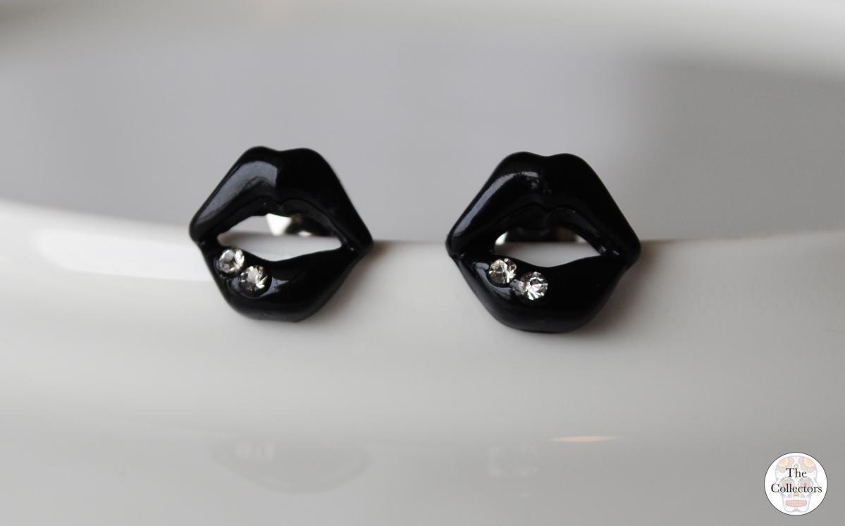 Black Lips Kiss Death Tattooed Earrings On Luulla